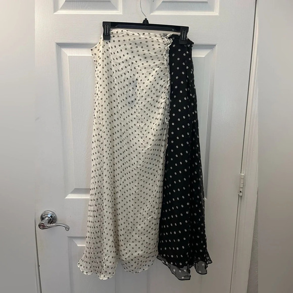 ! House of Holland POLKA GATHERED MIDI SKIRT sz 10 - Picture 5 of 8